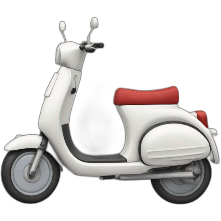 Kick scooter with color code 311c emoji