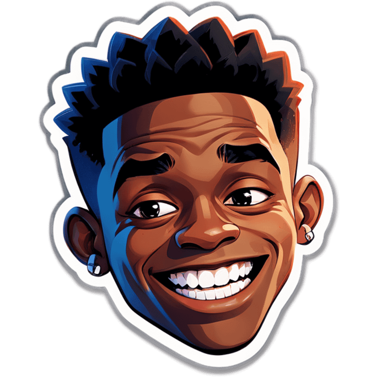 A teen named Edwin that is black with a gap in his teeth and crossed eyes emoji