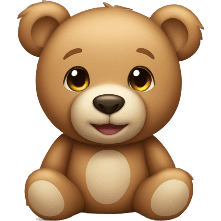 Cute light brown teddy bear emoji