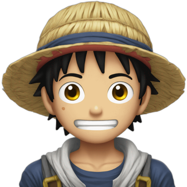 Mini luffy au combat emoji