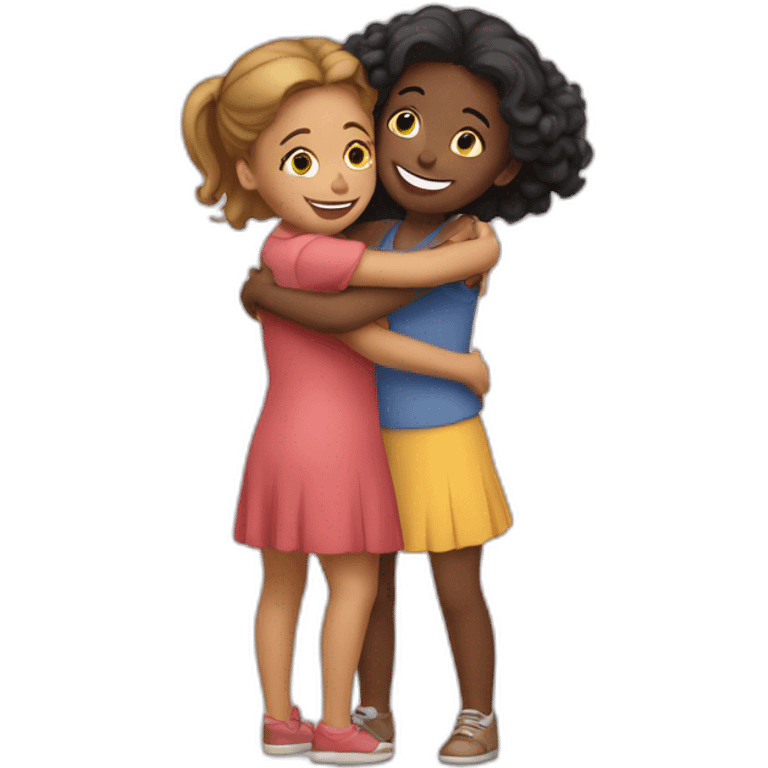 hug-two-girls emoji