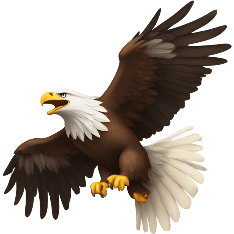 Eagle flying  emoji