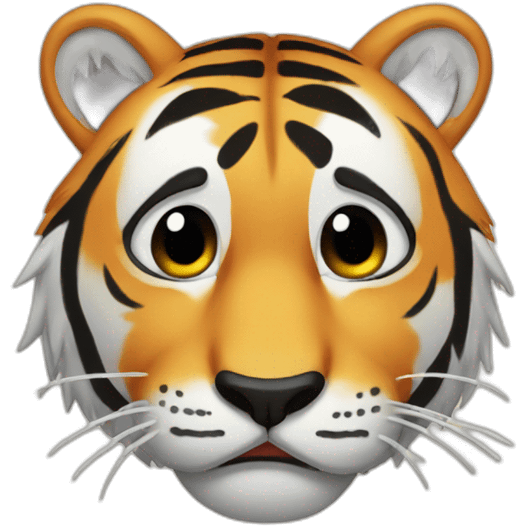 crying tiger emoji