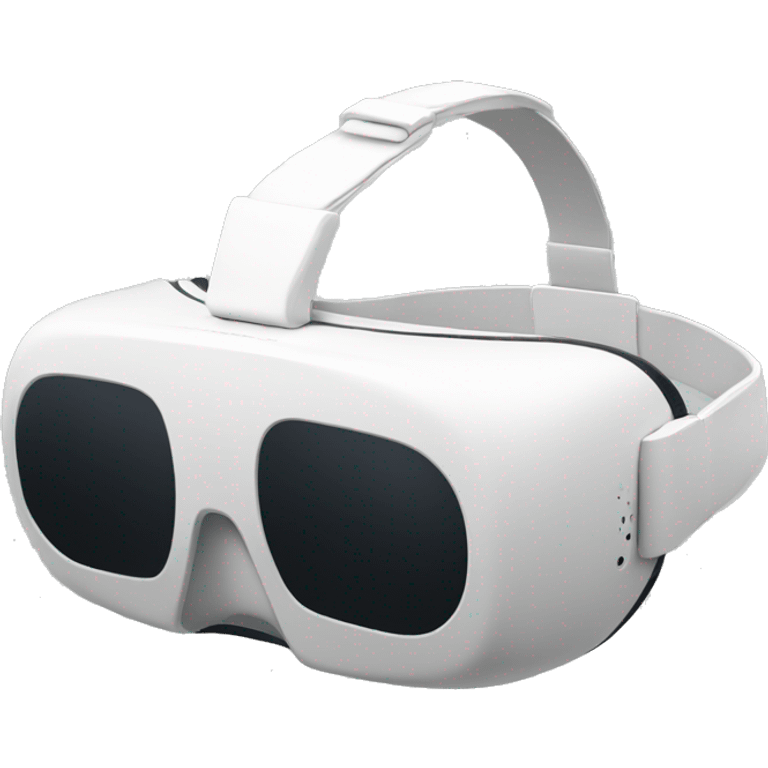 A white VR HEADSET, (no head:2.0) emoji