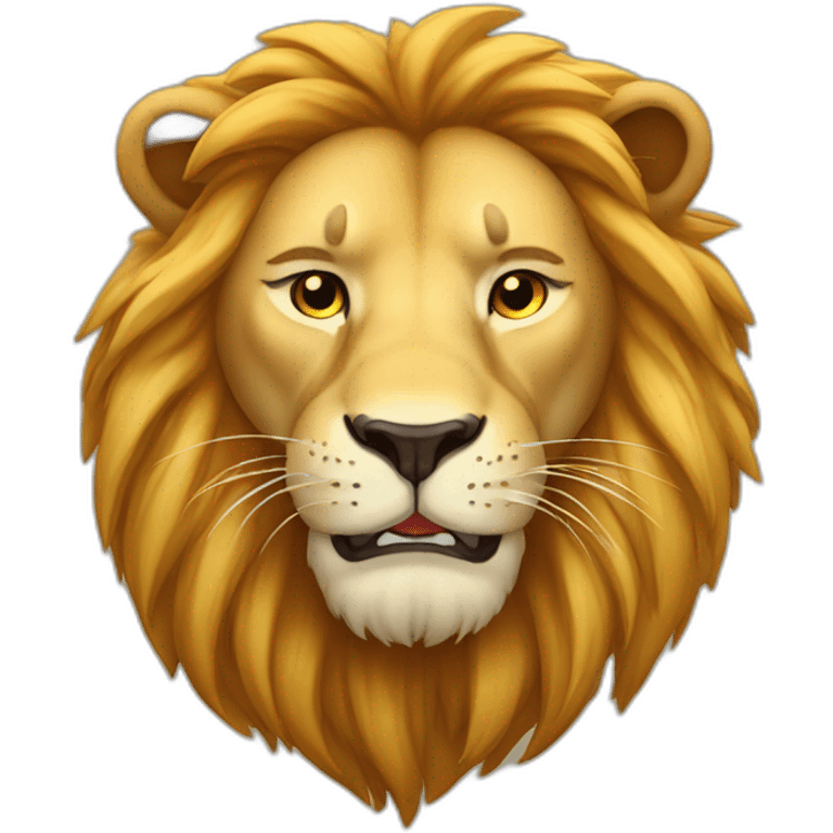 Lion qui dort emoji