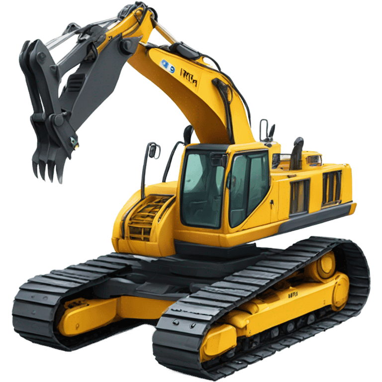  excavator painting emoji