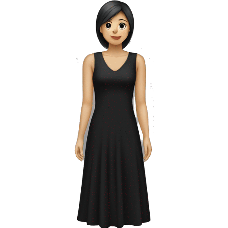 minimalistic black dress emoji