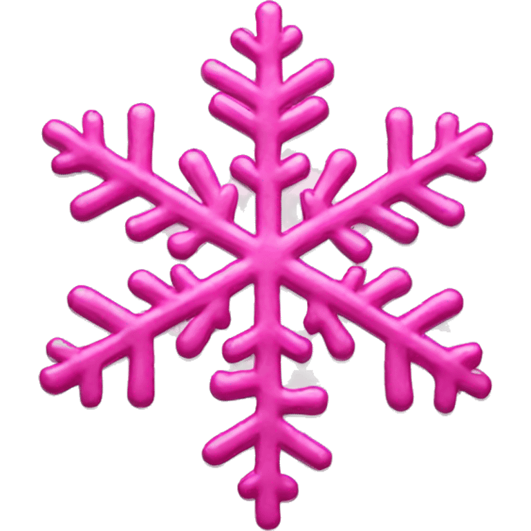 Pink snowflake  emoji