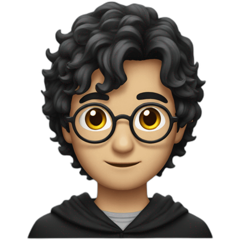 Harry Potter avec des cheveux noir emoji