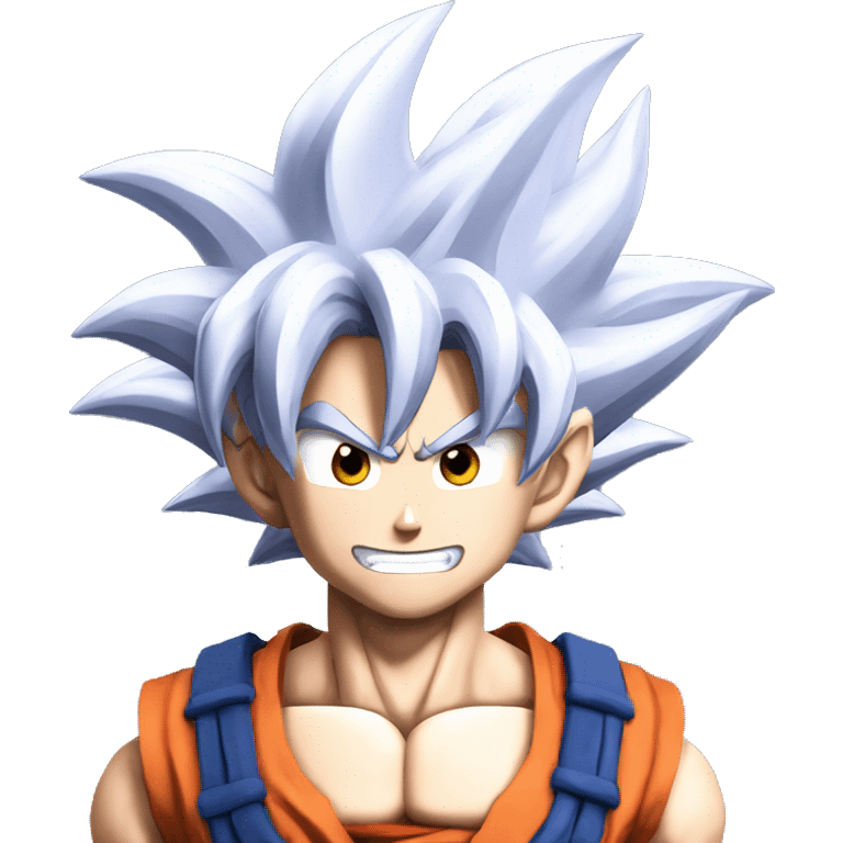 Goku ultra instinct souriant  emoji