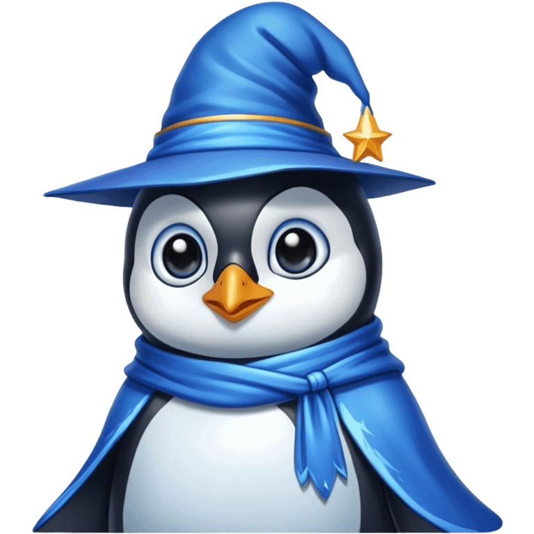 Penguin Wizard emoji