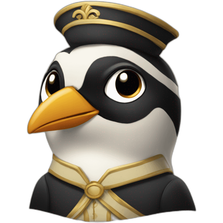 Femelle du pingouin châtain emoji