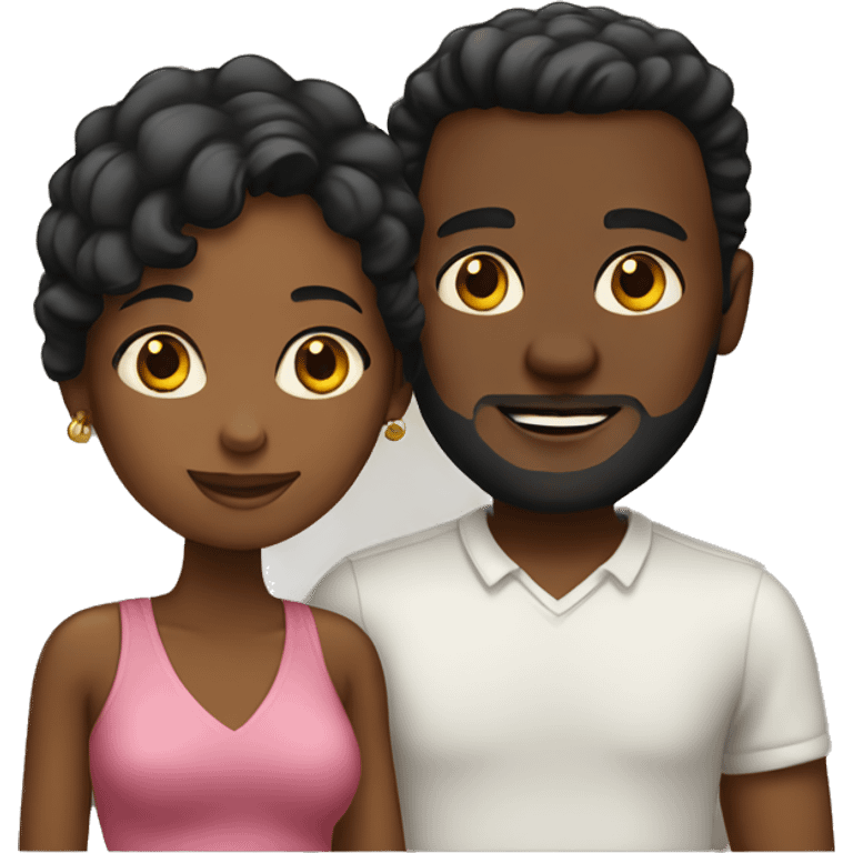 Black couple  emoji