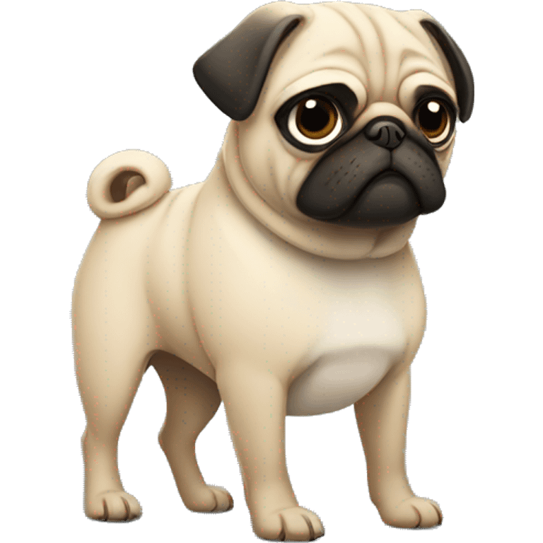 pug under protection emoji