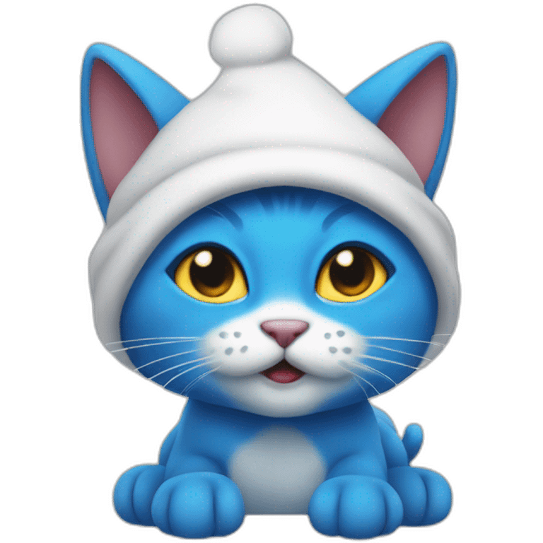 Smurf cat emoji