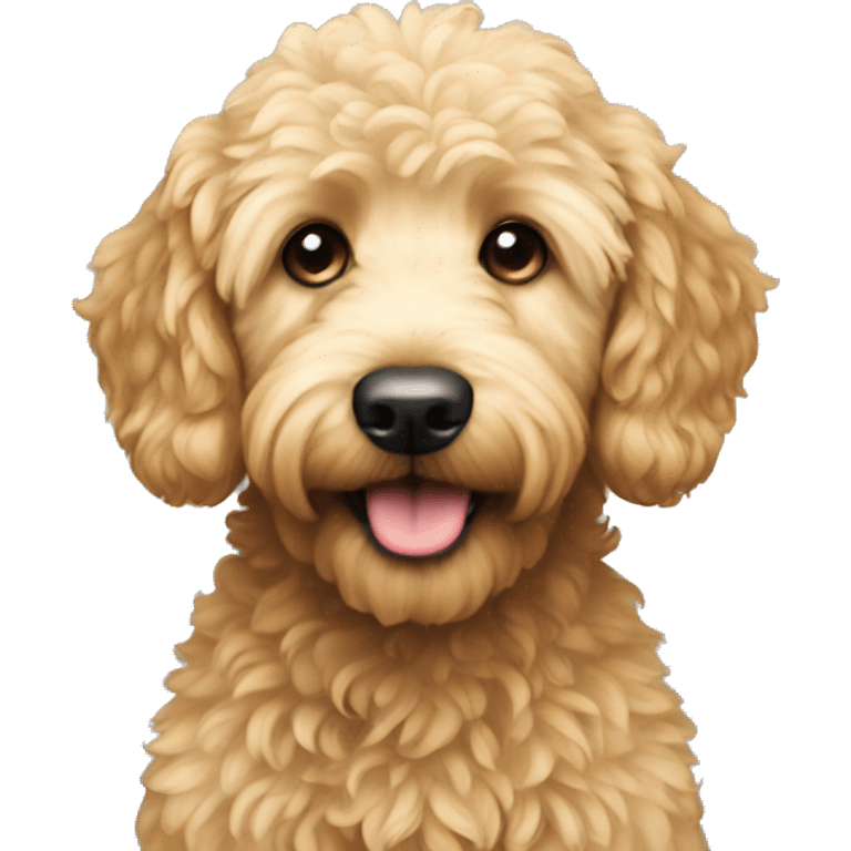 Mini golden doodle  emoji