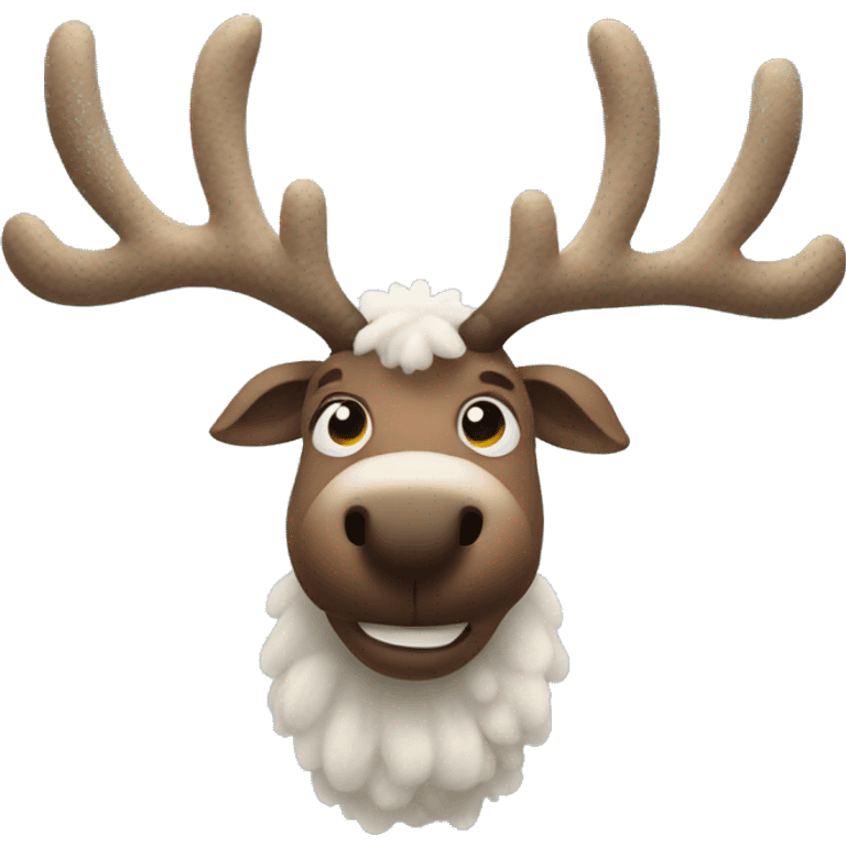 woolly reindeer emoji