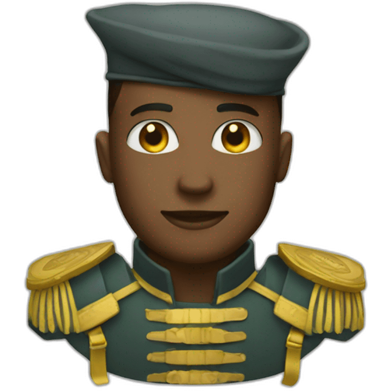 a handsome money soldier emoji