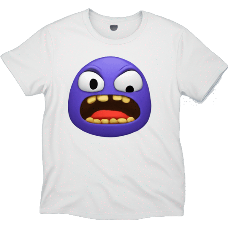 T shirt that says bizarro emoji