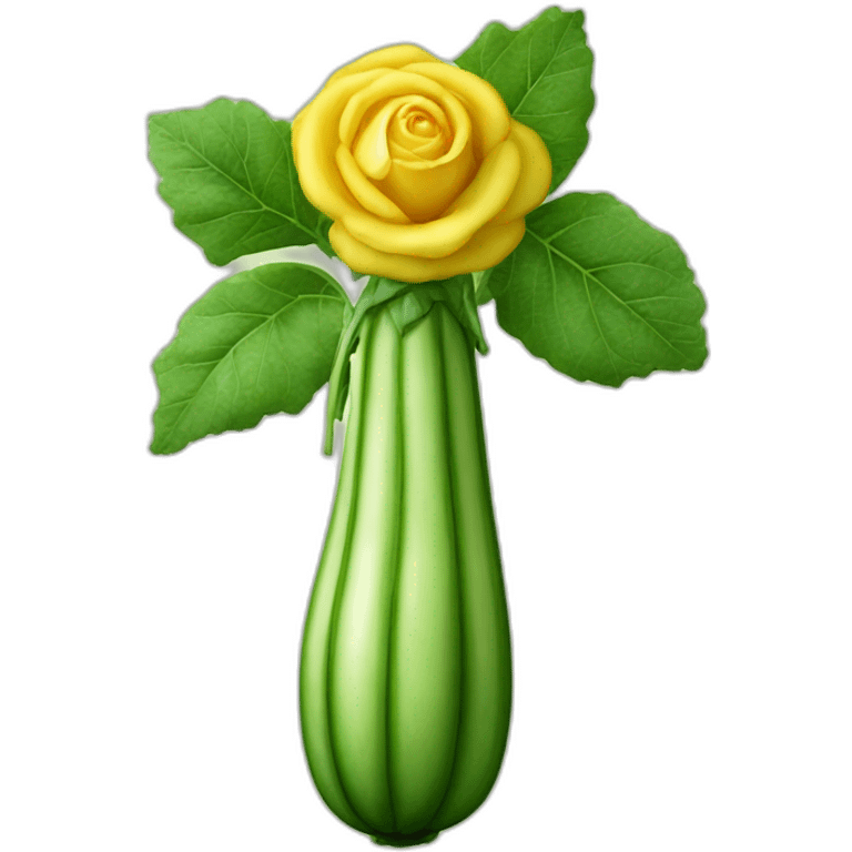 une grosse courgette rose emoji