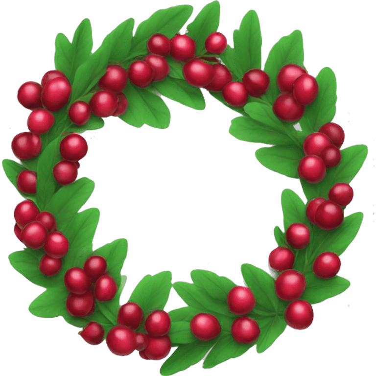 Cranberry Wreath emoji