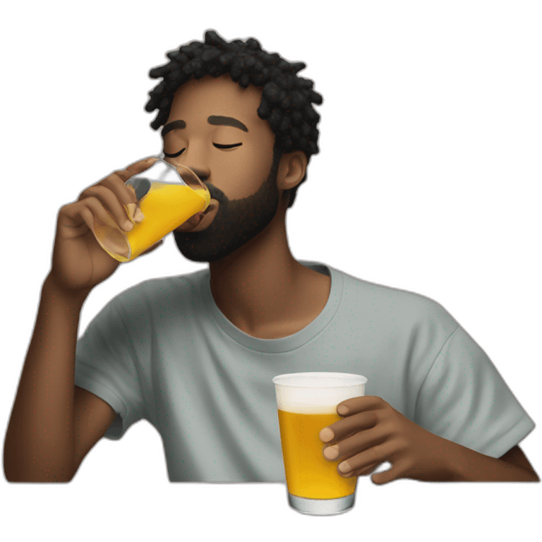 brent faiyaz drinking emoji