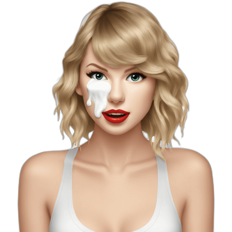 taylor-swift-milk-on-face emoji