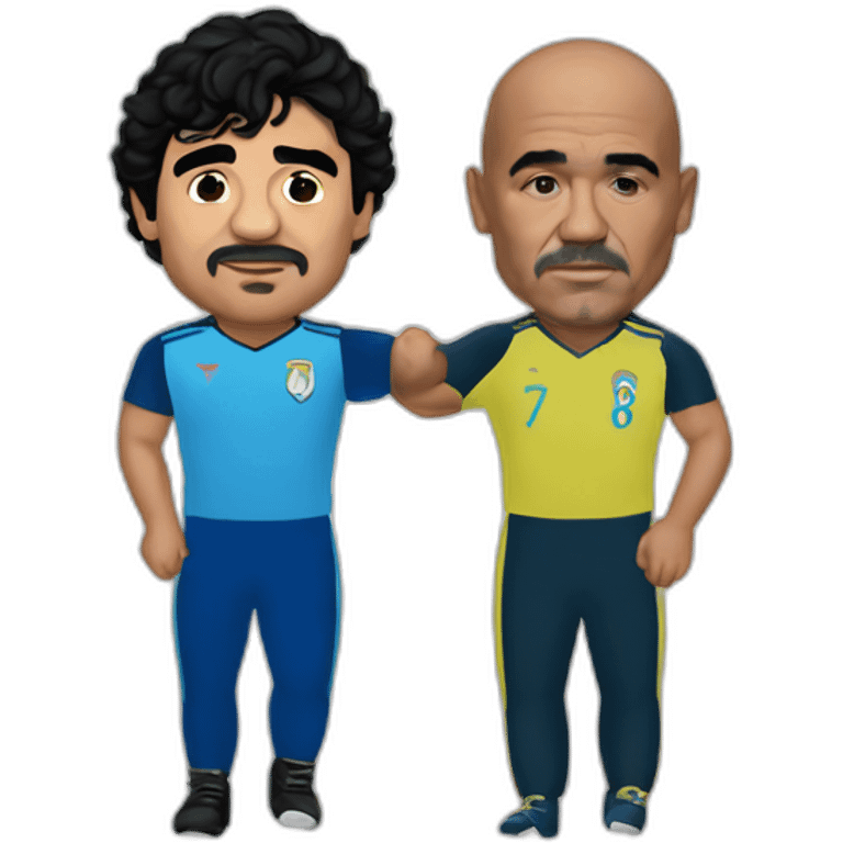 Maradona y careca emoji