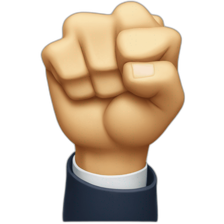 Donald trump make an anger fist emoji