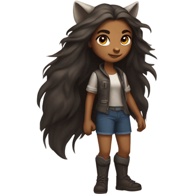 werewolf girl emoji