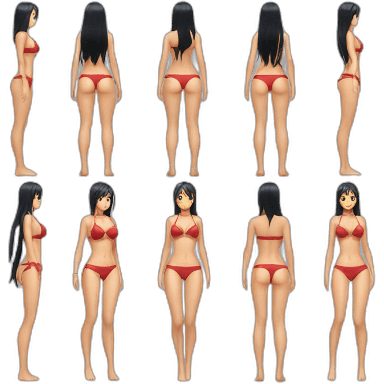 nico robin full body pawg extreme micro bikini back focus emoji