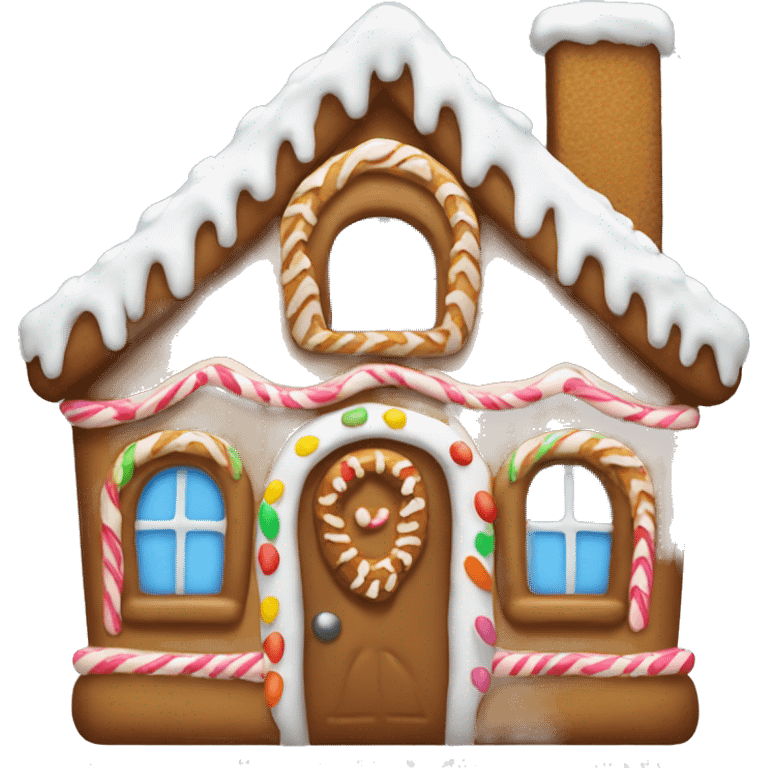 gingerbread house emoji