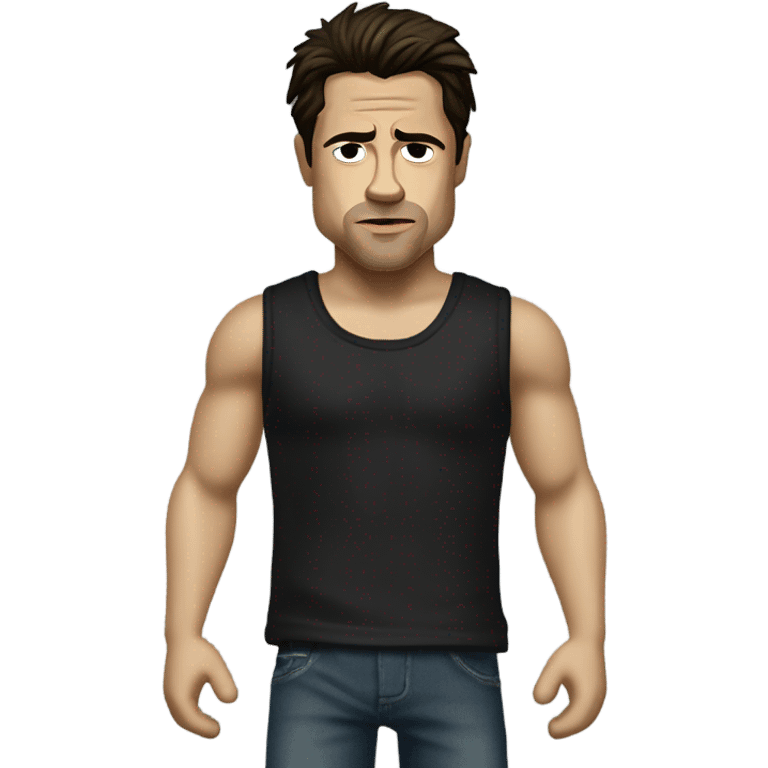 Brad Pitt from the movie "fight club" emoji