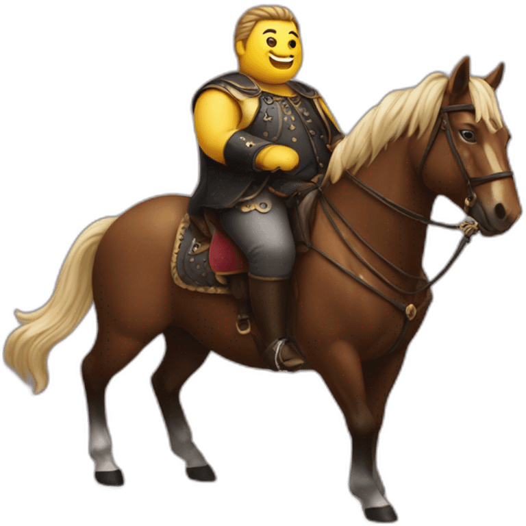 my fat Lord riding a horse emoji