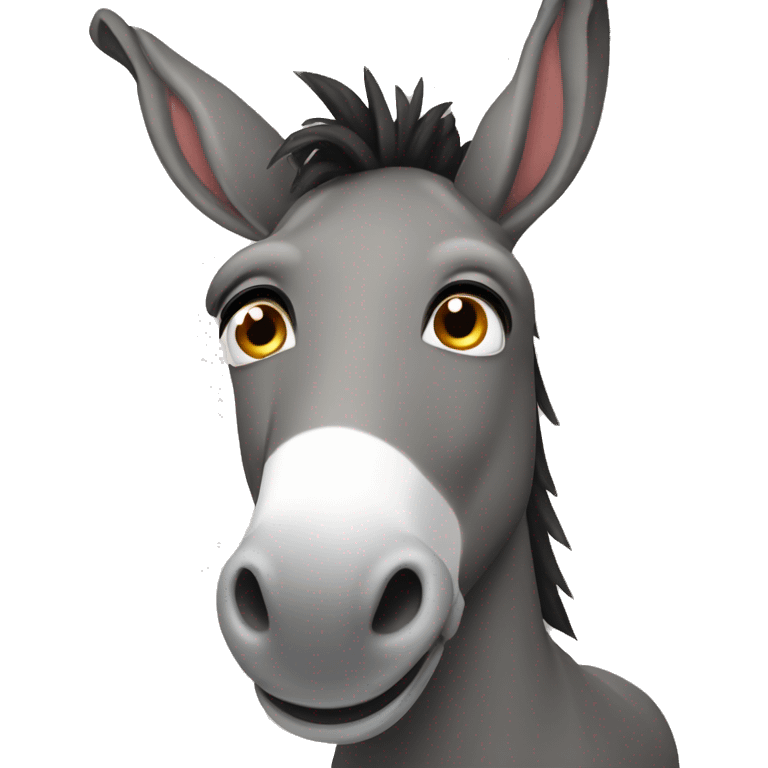 Donkey wearing a tootoo  emoji