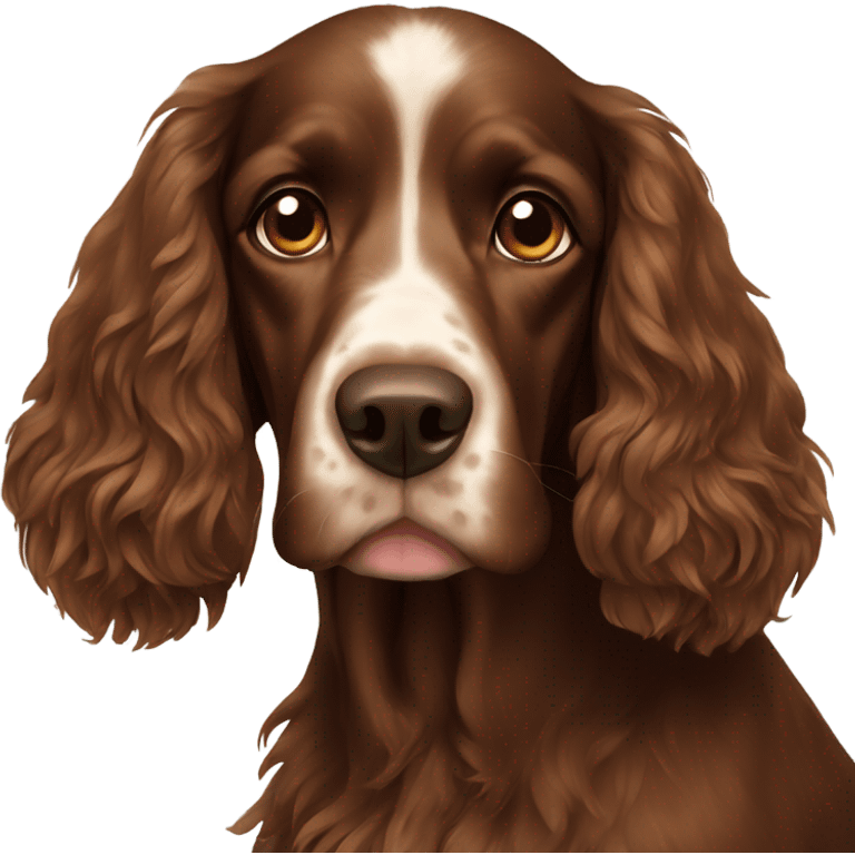 Brown spaniel emoji