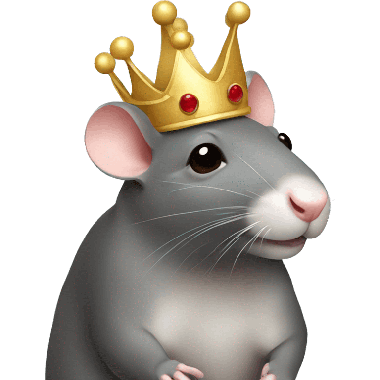 rat with crown emoji