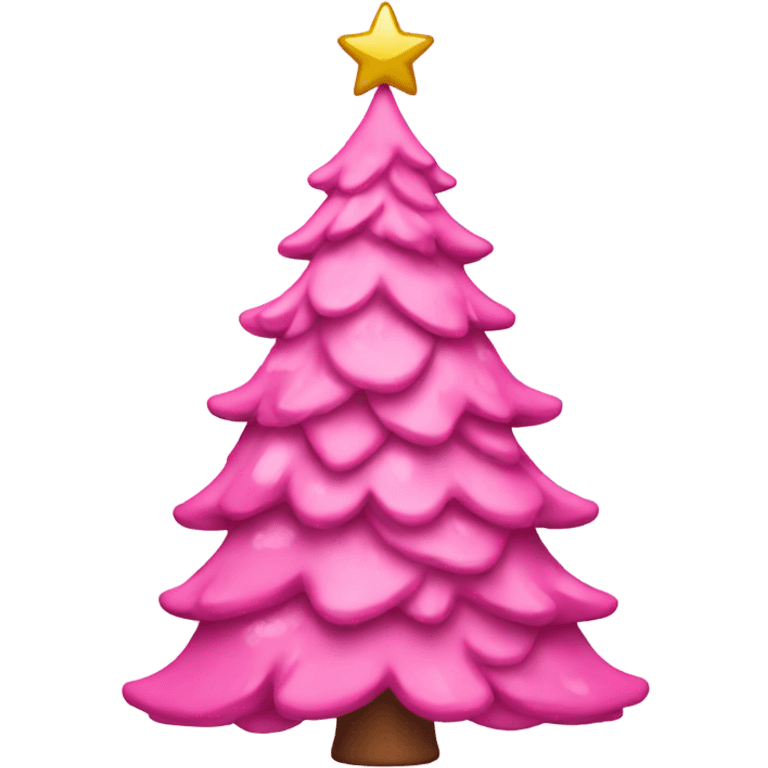 pink christmas tree emoji