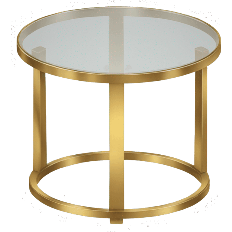 Small-round-Golden-band-glass-coffee-table emoji