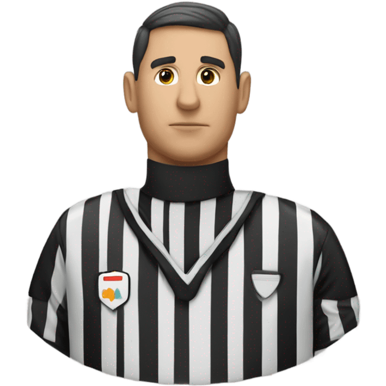 Referee with a arrowhead on his chest emoji