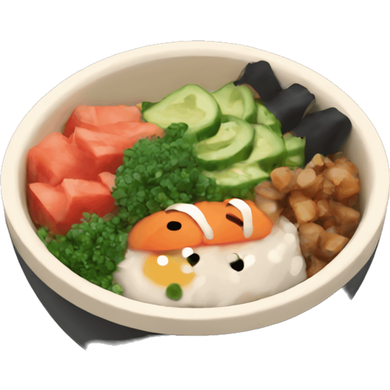 poke bowl emoji