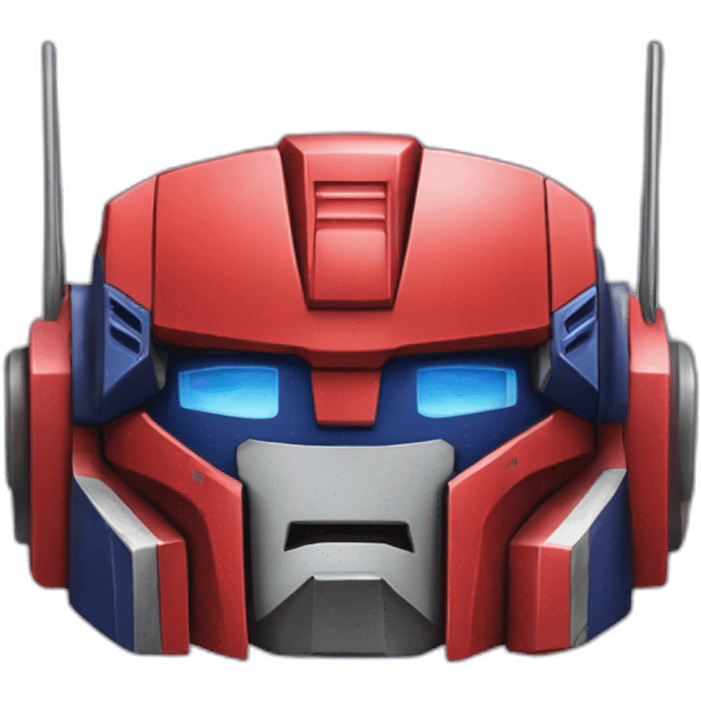 Optimus prime playing videogame emoji