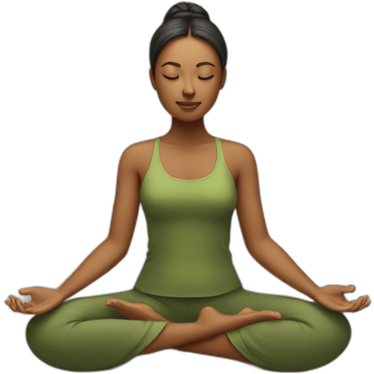 lady doing meditation emoji