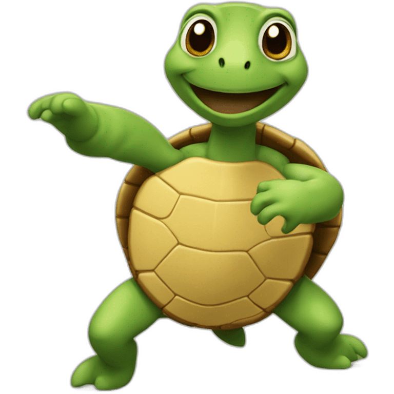 Tortue qui danse emoji