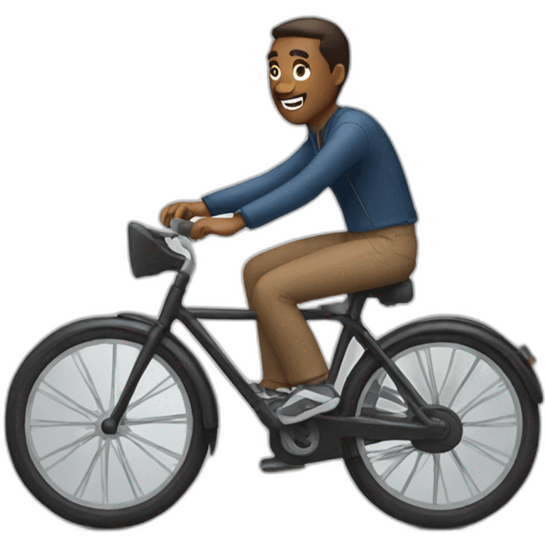 Man on bike emoji