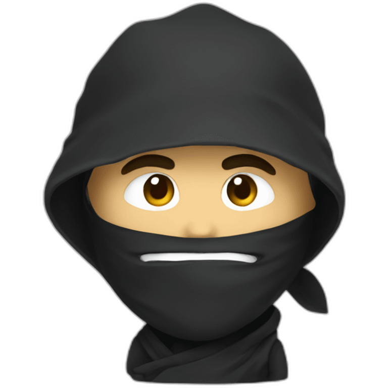 Ninja qui souffle emoji