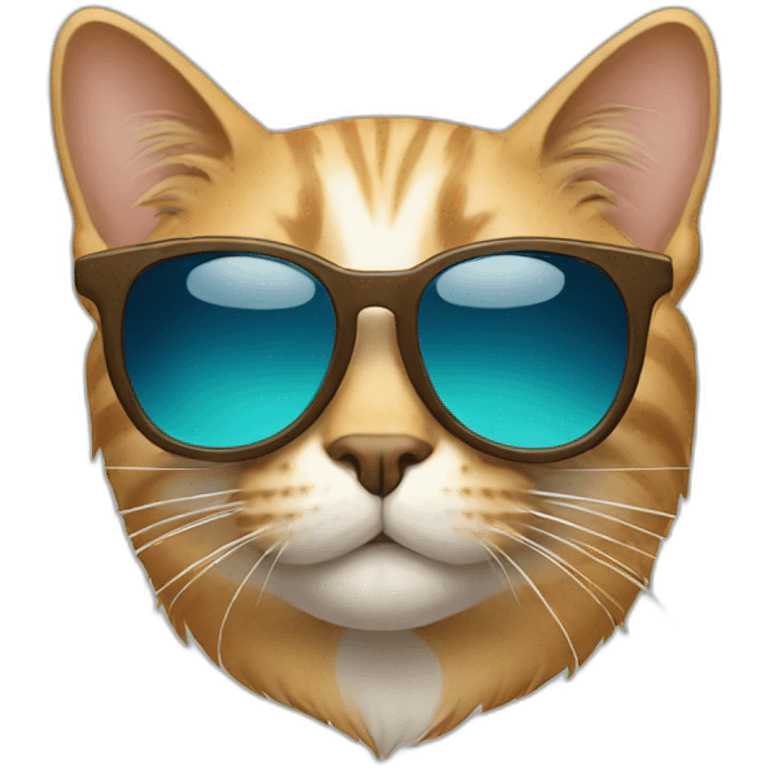 Cat with sunglasses emoji