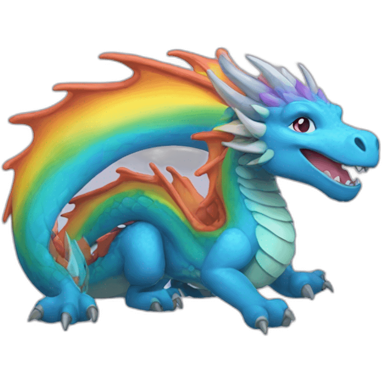 rainbow dragon emoji