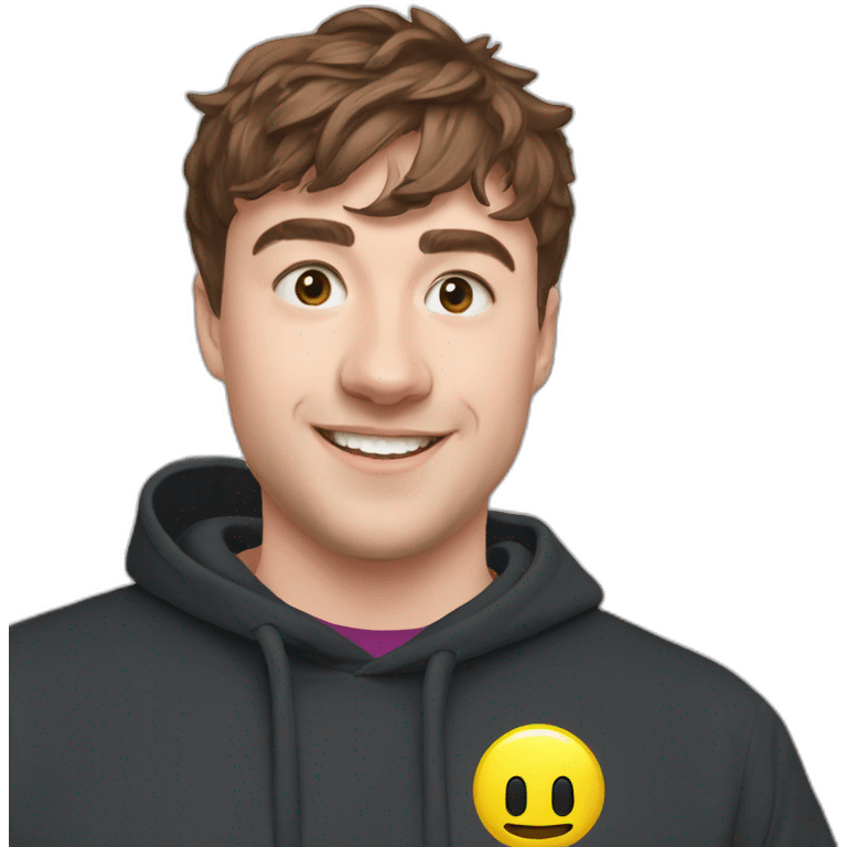 Mrbeast with his merch emoji