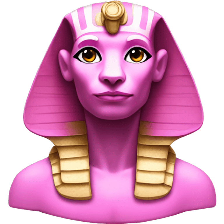 The sphinx in pink clothes emoji